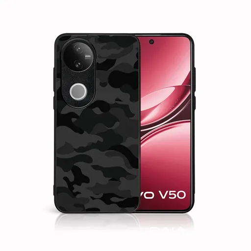MY ART Ochranný kryt pre Vivo V50 5G BLACK CAMO (234)