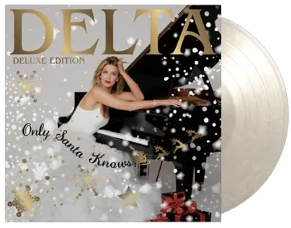 Goodrem Delta: Only Santa Knows - Deluxe Coloured White Marbled LP