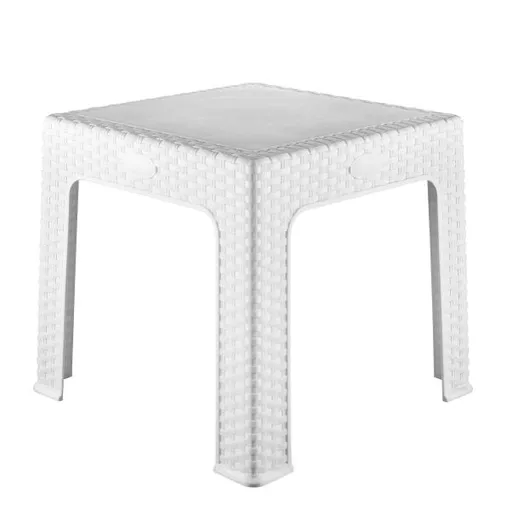 MAKRO - Stôl detský Rattan biely