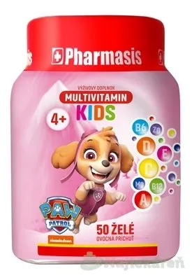 Pharmasis MULTIVITAMIN KIDS Labková patrola 50 ks