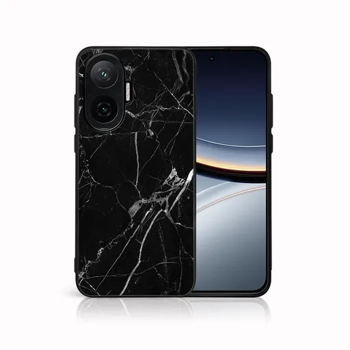 MY ART Ochranný kryt pre Xiaomi Poco F7 BLACK MARBLE (142)