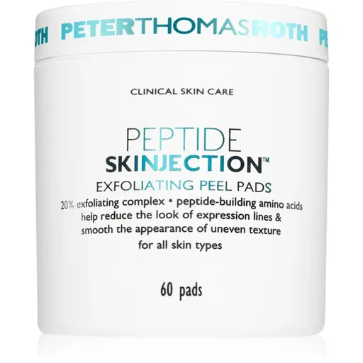 Peter Thomas Roth Peptide Skinjection™ Exfoliating Peel Pads exfoliačné vankúšiky s vyhladzujúcim efektom 60 ks