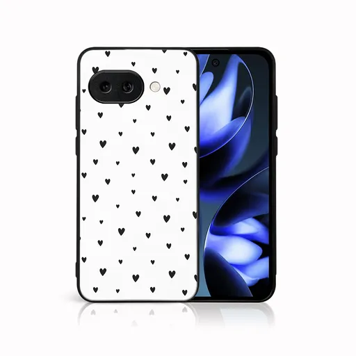 MY ART Ochranný kryt pre Google Pixel 9a BLACK HEARTS (167)
