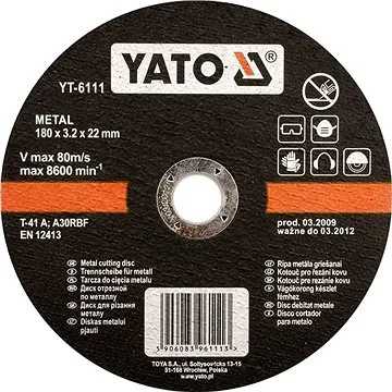 Yato Kotúč na kov 230 × 22 × 2,0 mm (5906083959271)