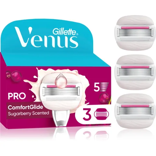 Gillette Venus ComfortGlide Sugarberry náhradné žiletky 3 ks