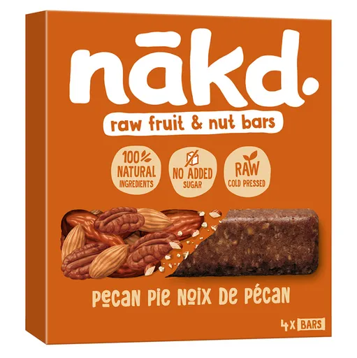 NAKD Pecan pie ovocno orieškové raw tyčinky s pekánmi 4 x 35 g