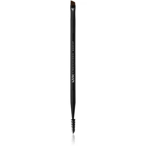 NYX Professional Makeup Pro Dual štetec na úpravu obočia 1 ks