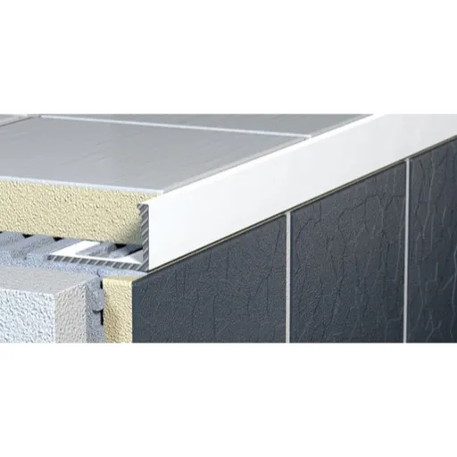 Lišta ukončovací "L" Havos, hliník, dĺžka 250 cm, výška hrany 12 mm, ALKMB12250