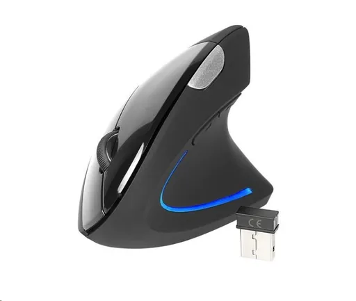 TRACER myš Flipper RF Nano USB, vertikálna, bezdrôtová, čierna