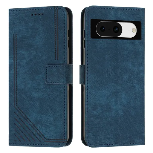 STRIPE Peňaženkové puzdro s remienkom Google Pixel 8 modré