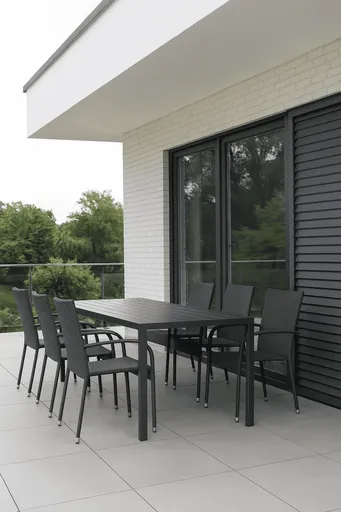 Elvisia Záhradný set ULA 6 + 1 | antracit