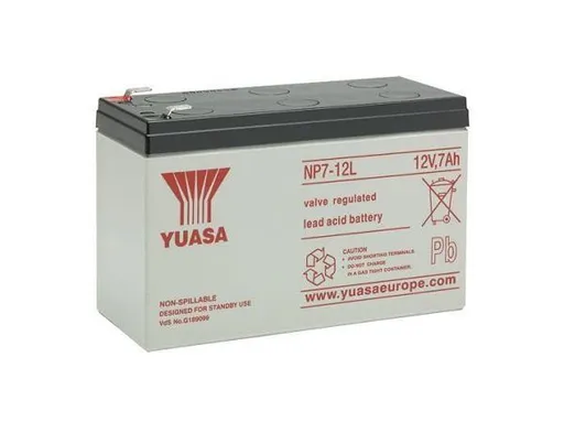 Batéria - YUASA NP7-12L (12V/7Ah - Faston F2 250), životnosť 5 rokov