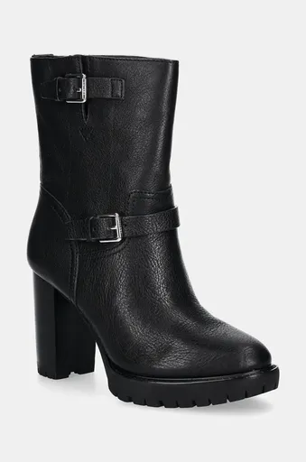 Kožené členkové topánky Lauren Ralph Lauren Lyvia