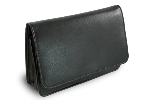 Čierna kožená etue 611-0016-60