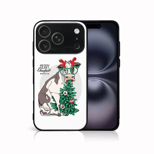 MY ART Kryt s vianočným dizajnom Apple iPhone 17 Pro MERRY CHRISTMAS (074)