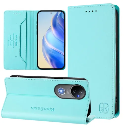 RINA Zaklápacie puzdro pre Vivo V50 5G mentolové