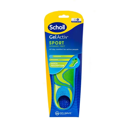 Scholl Pánske vložky do topánok na šport GelActiv, L, L