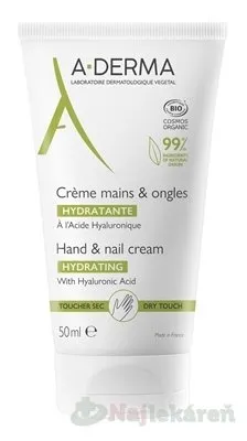 A-DERMA hydratačný krém na ruky a nechty 50ml