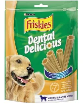 Friskies pochúťka pre psov DentalDelicious Med.&Large 200g
