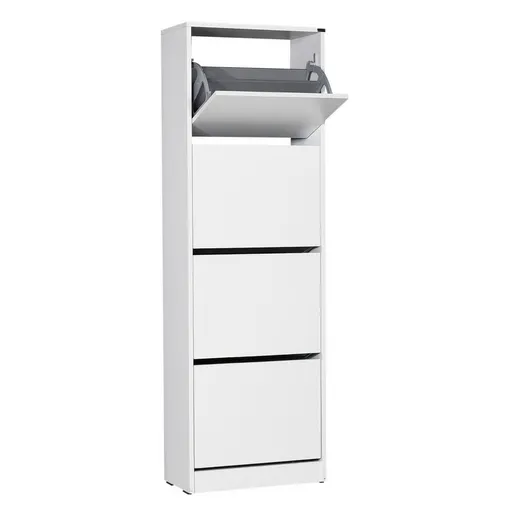 Skrinka na topánky Sham White