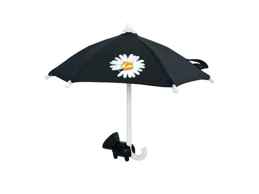 Dáždnik pre telefón s prísavkou Kytička Black