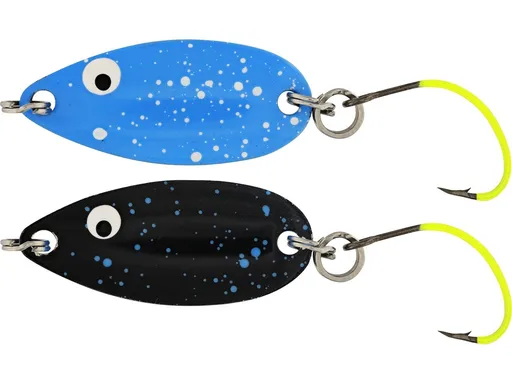 Westin blyskáč fidusen slim black/blue splat ultimate 3,3 cm 3 g