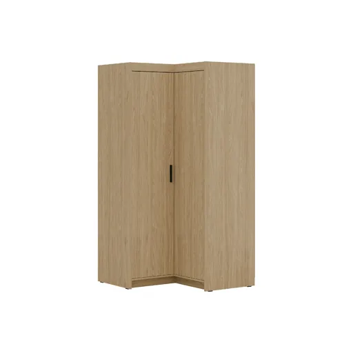 ArtLemp Rohová šatníková skriňa ELLEN 2D | dub olejovaný