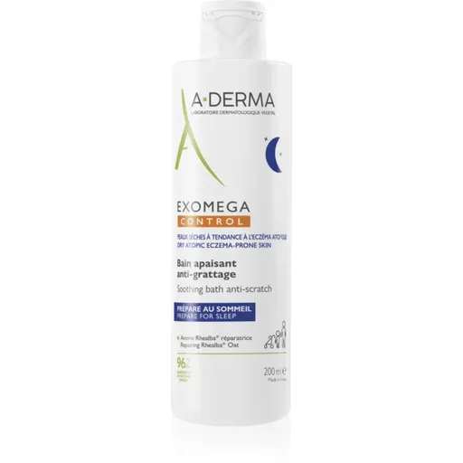 A-Derma Exomega Control Soothing Bath Anti-Scratch upokojujúci kúpeľ proti podráždeniu a svrbeniu pokožky 200 ml