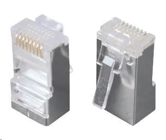 Solarix Konektor RJ45 CAT5E STP 8p8c tienený neskladaný na lícne / 100 ks KRJ45/5SH