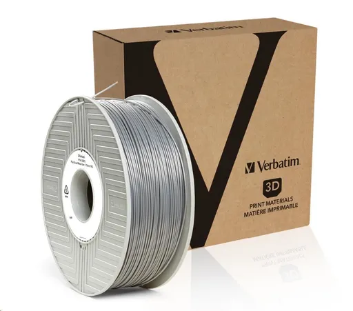 Verbatim 55319 (55275) 3D Filament, PLA, 1.75mm, 1kg, silver/metal grey