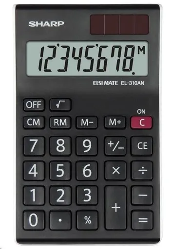 SHARP kalkulačka - EL-310ANWH - čierna