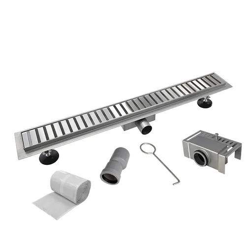 Mereo Odtokový sprchový žľab 80 cm, vr. roštu STRIP CZ122