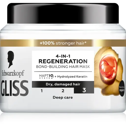 Schwarzkopf Gliss Total Repair regeneračná maska pre suché a poškodené vlasy 400 ml