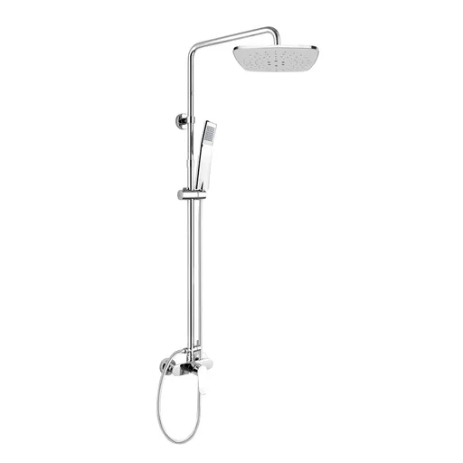 Mereo Viana sprchová batéria s hlavovou hranatou sprchou, sivá CBE60104SB