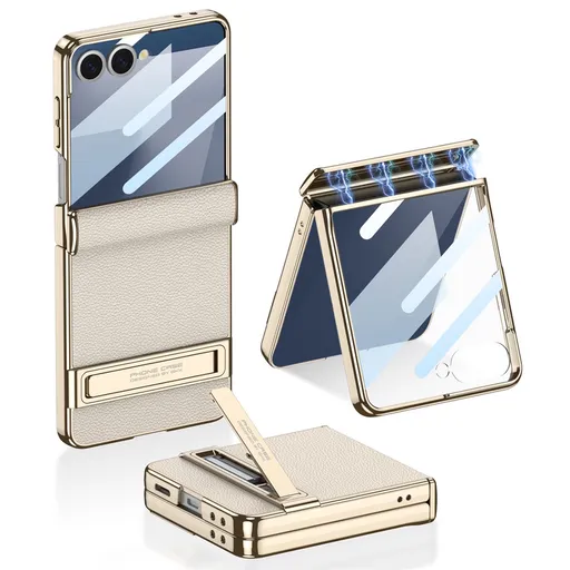 GKK AURA Ochranný kryt so stojanom Samsung Galaxy Z Flip7 5G TITANIUM GREY