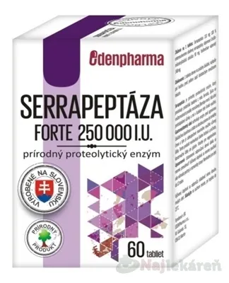 EDENPharma Serrapeptáza forte 250 000 I.U. 60 tbl
