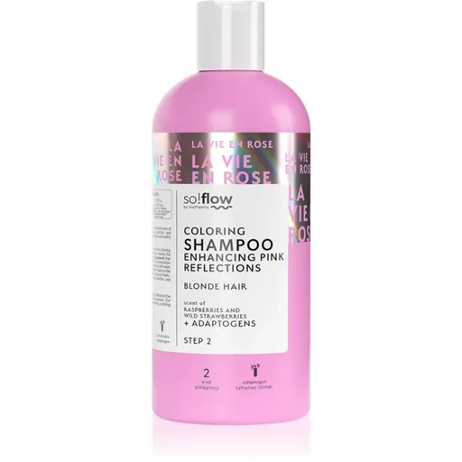 so!flow Coloring Shampoo Blonde Hair tónovací šampón pre blond vlasy odtieň Pink 300 ml