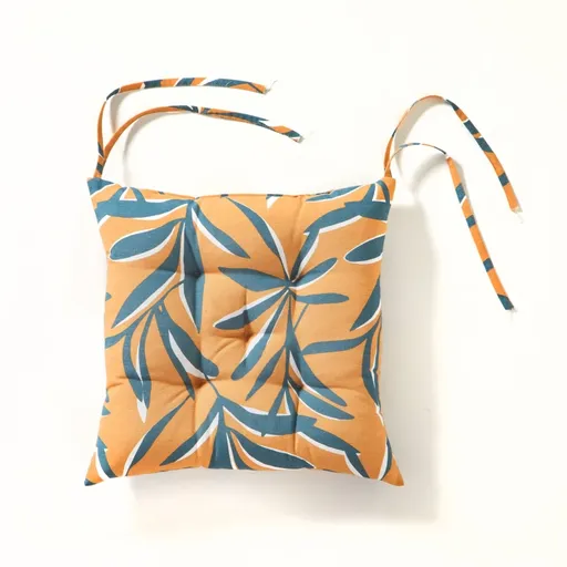 Súprava 2 sedákov na stoličku s potlačou listov