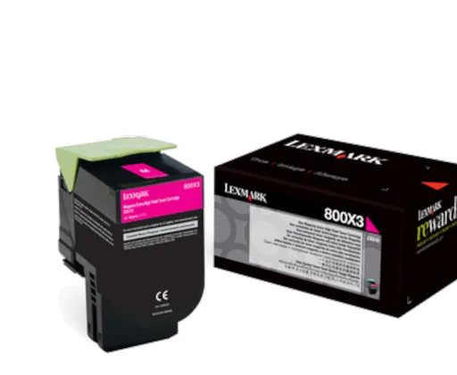 Lexmark 80C0X30 purpurový (magenta) originálny toner