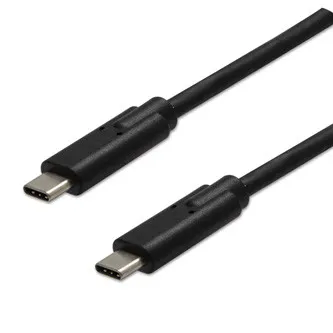 USB kábel (3.2 gen 2), USB C samec - USB C samec, 1m, 10 Gb/s, 5V/3A, čierny, DOPRODEJ
