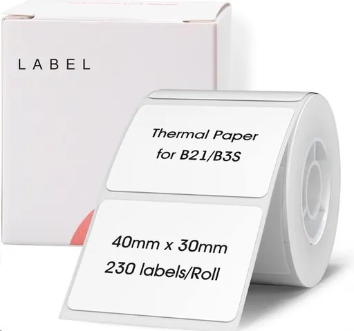 Niimbot A2A88658401, 40x20mm, 320ks, biele samolepiace štítky