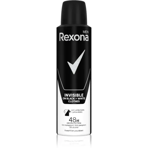 Rexona Invisible on Black + White Clothes antiperspirant v spreji 48h 150 ml
