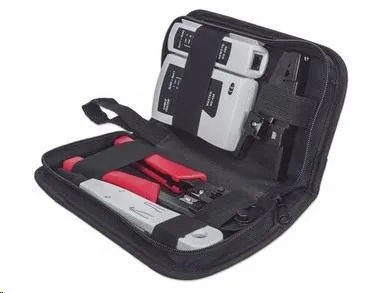 Intellinet 4-Piece Network Tool Kit, súprava náradia: cable tester, krimpovacie kliešte, LSA narážací nástroj, stripovač