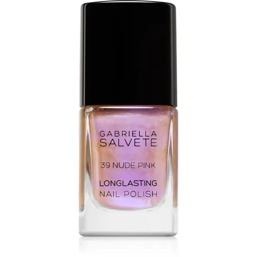 Gabriella Salvete Longlasting Enamel lak na nechty s holografickým efektom odtieň 39 Nude Pink 11 ml