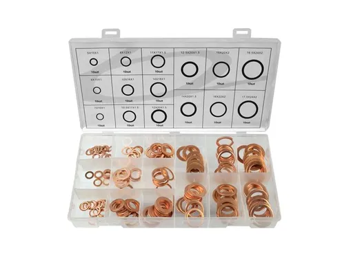 GEKO Sada medených podložiek 150ks.