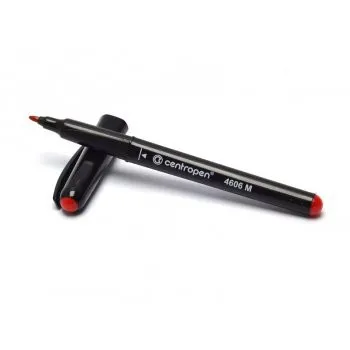 Popisovač Centropen 4606 CD/DVD/BD červený valcový hrot 1mm