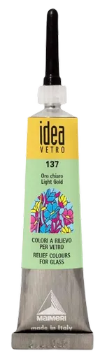 MAIMERI VETRO RILIEVO - Kontúra na sklo (137 - light gold, 20 ml)