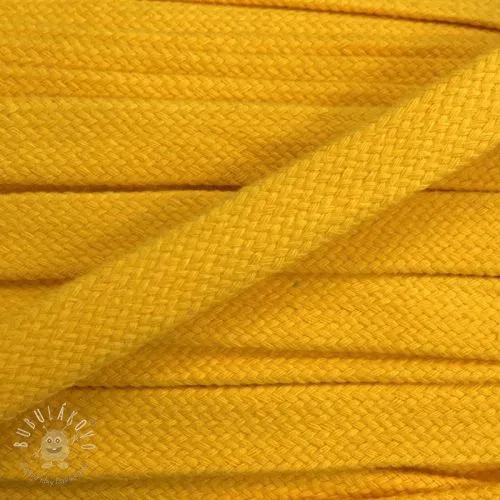 Bavlnená šnúra plochá 15 mm yellow