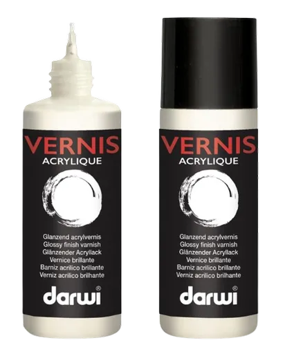 DARWI VERNIS ACRYLIQUE - Akrylový lak bezfarebný lesklý 80 ml
