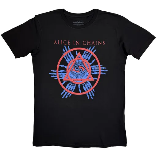 Alice In Chains tričko Circle Triangle Čierna S